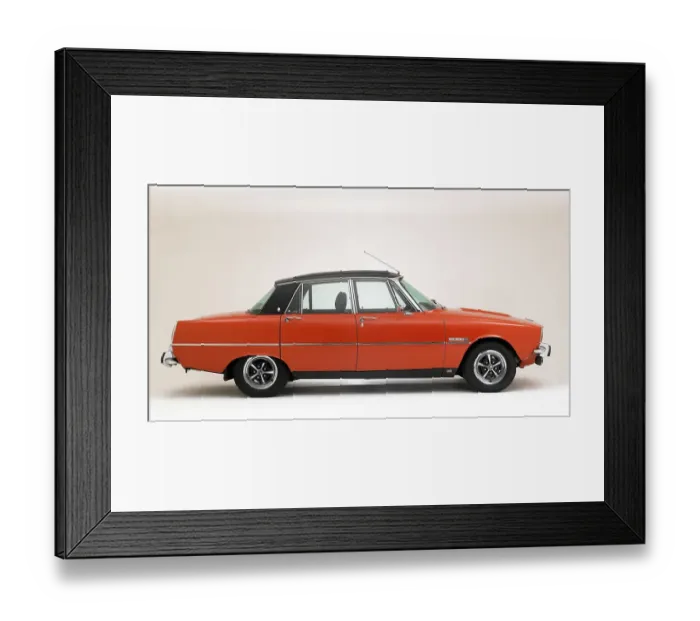 Framed Print : 1974 Rover P6 3500S