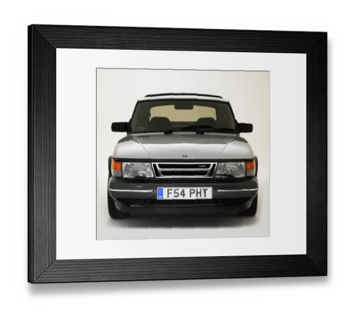 Framed Print : 1988 Saab 900 Turbo