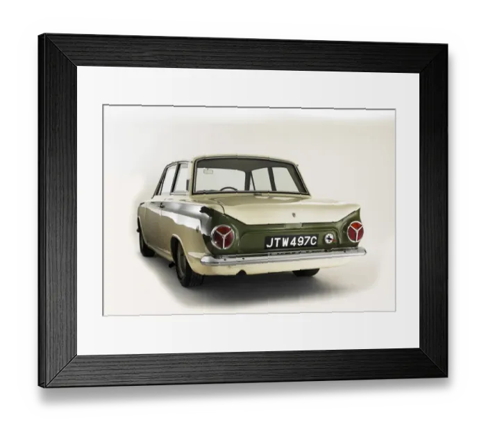 Framed Print : 1965 Lotus Cortina Framed Print : 1965 Lotus Cortina