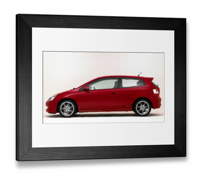Framed Print : 2005 Honda Civic