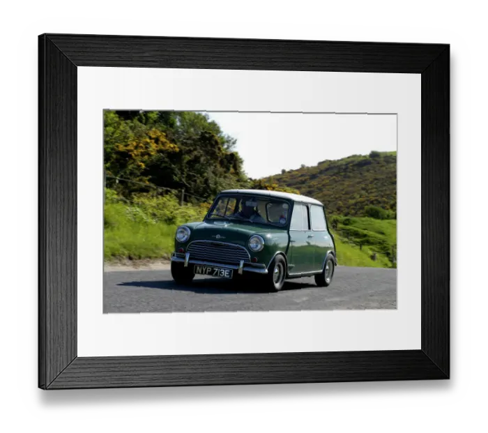 Framed Print : 1967 Morris Mini