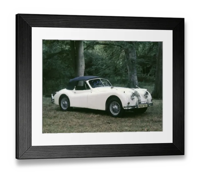 Framed Print : 1954 Jaguar XK140