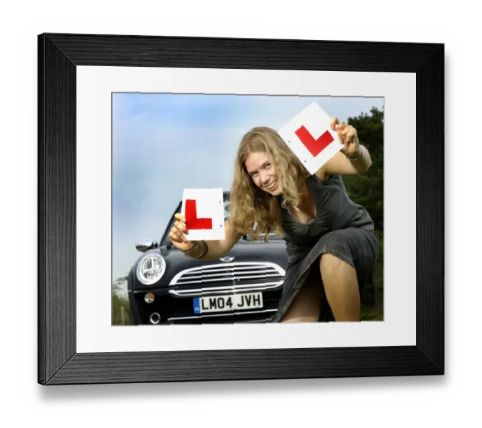 Framed Print : A New Driver Passes Framed Print : A New Driver Passes