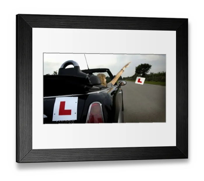 Framed Print : A New Driver Passes
