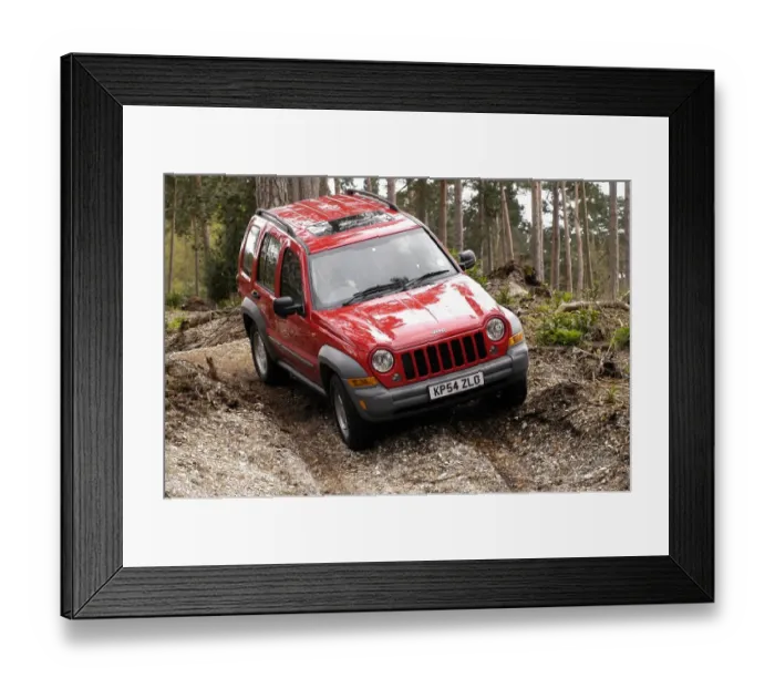 Framed Print : 2004 Jeep Cherokee