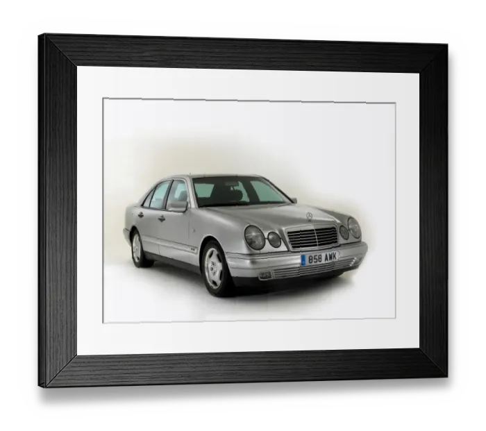 Framed Print : 1998 Mercedes Benz