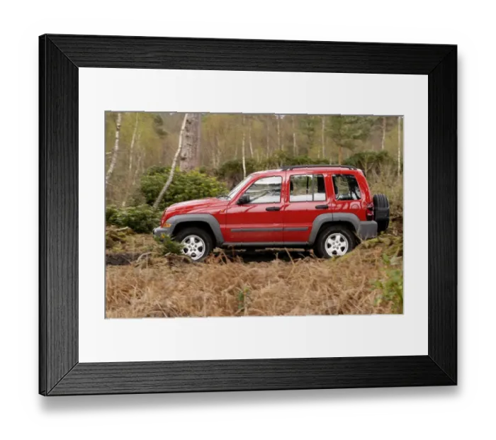 Framed Print : 2004 Jeep Cherokee