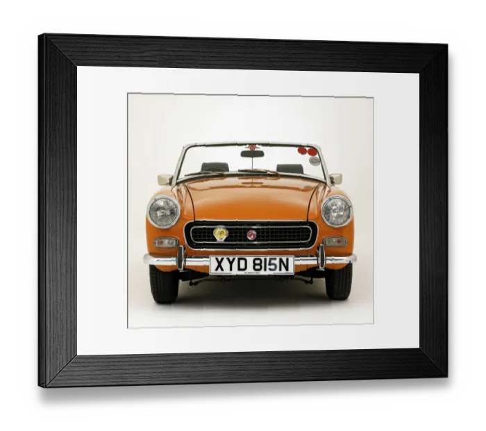 Framed Print : 1975 MG Midget