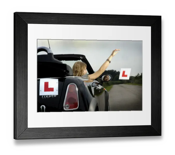 Framed Print : A New Driver Passes