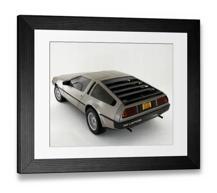 Framed Print : 1981 De Lorean