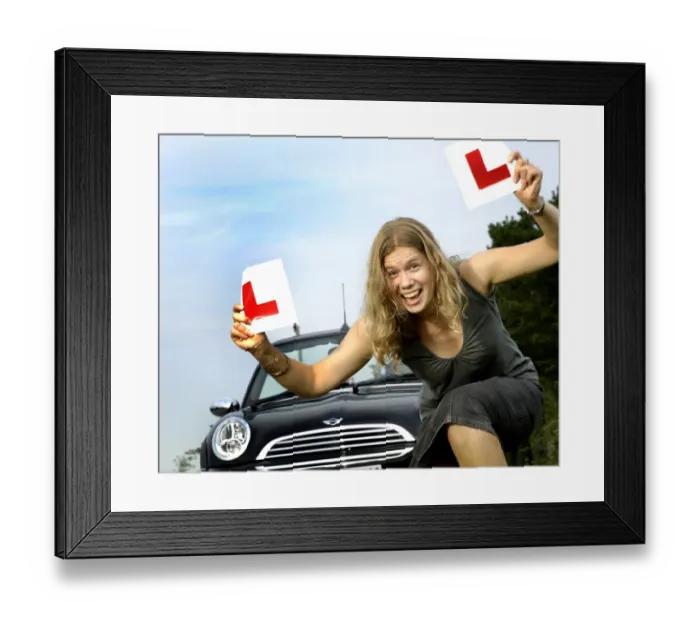 Framed Print : A New Driver Passes
