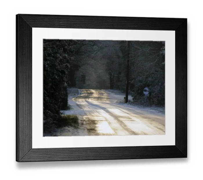 Framed Print : Sun glinting off