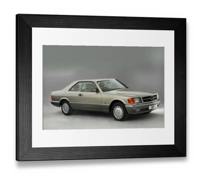 Framed Print : 1990 Mercedes Benz 500 SEC