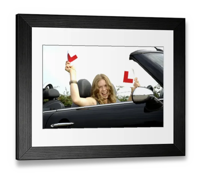 Framed Print : A New Driver Passes
