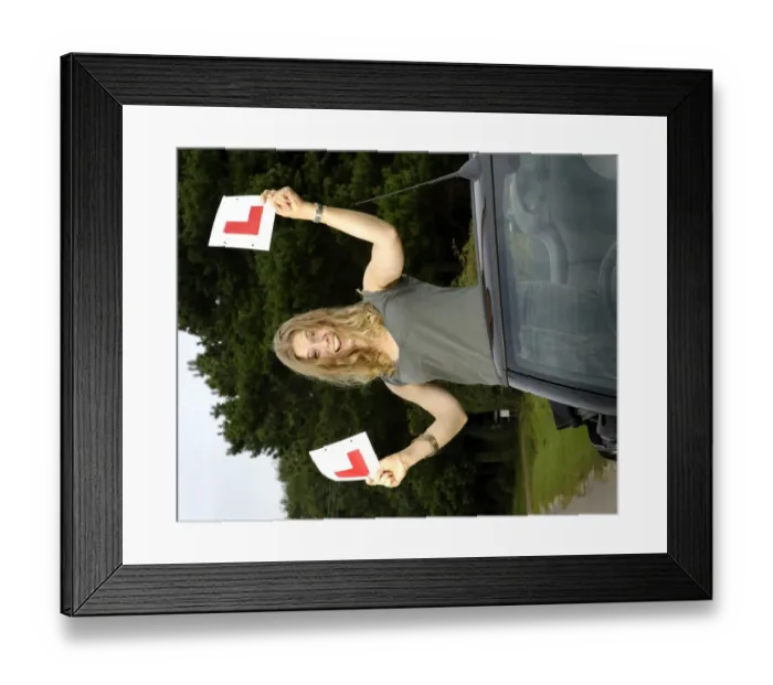 Framed Print : A New Driver Passes