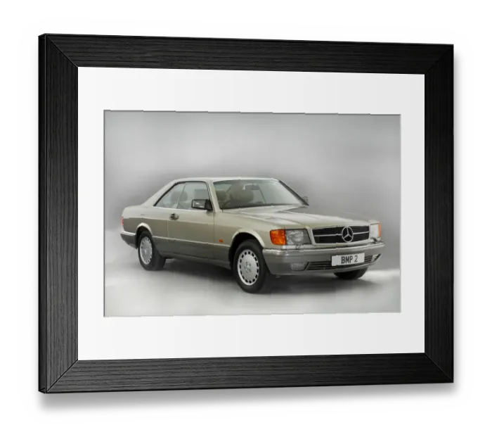 Framed Print : 1990 Mercedes Benz 500 SEC