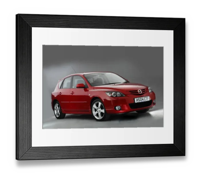 Framed Print : 2004 Mazda 3