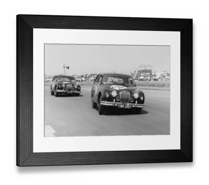 Framed Print : 1958 Jaguar mk2