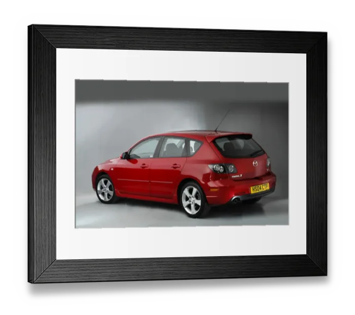 Framed Print : 2004 Mazda 3 Framed Print : 2004 Mazda 3
