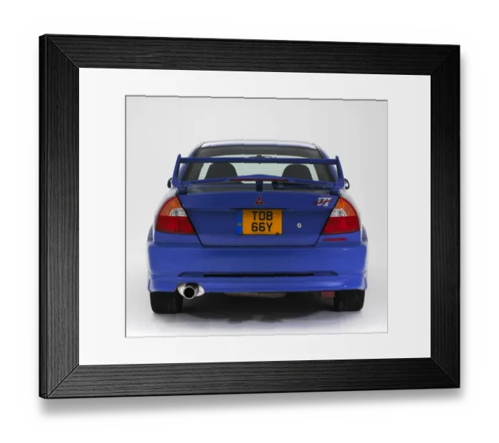 Framed Print : 1999 Mitsubishi Evo 6 Framed Print : 1999 Mitsubishi Evo 6
