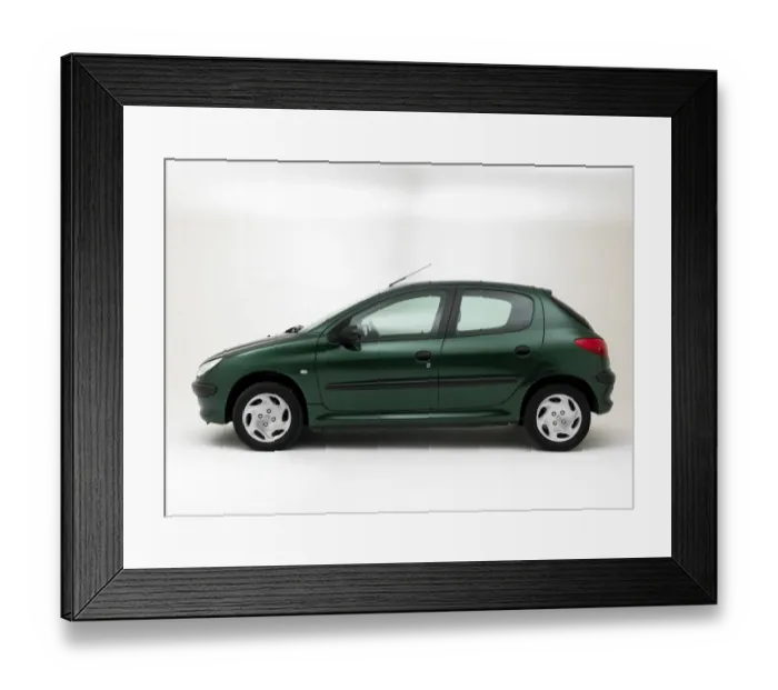 Framed Print : 2002 Peugeot 206 Framed Print : 2002 Peugeot 206