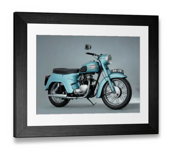Framed Print : 1962 Triumph 3TA