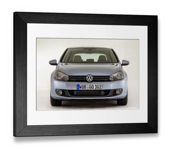 Framed Print : 2009 VW Golf Mk6 Framed Print : 2009 VW Golf Mk6