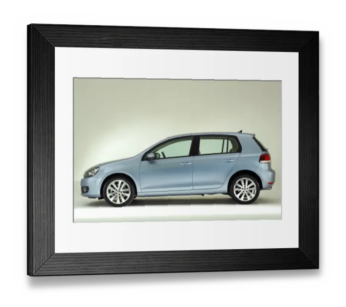 Framed Print : 2009 VW Golf Mk6 Framed Print : 2009 VW Golf Mk6