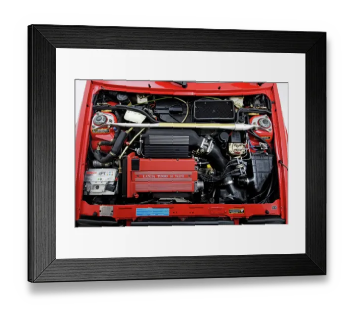 Framed Print : 1993 Lancia Delta