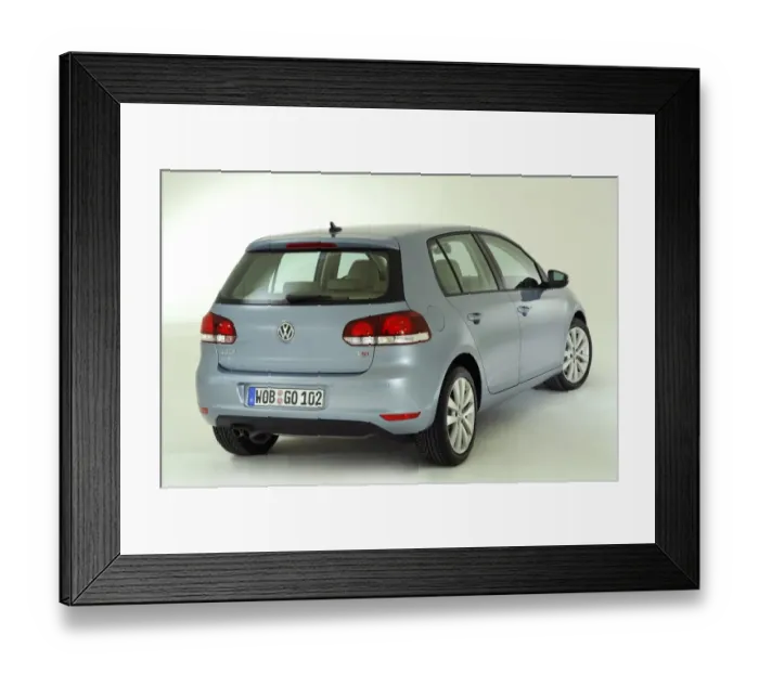 Framed Print : 2009 VW Golf Mk6 Framed Print : 2009 VW Golf Mk6