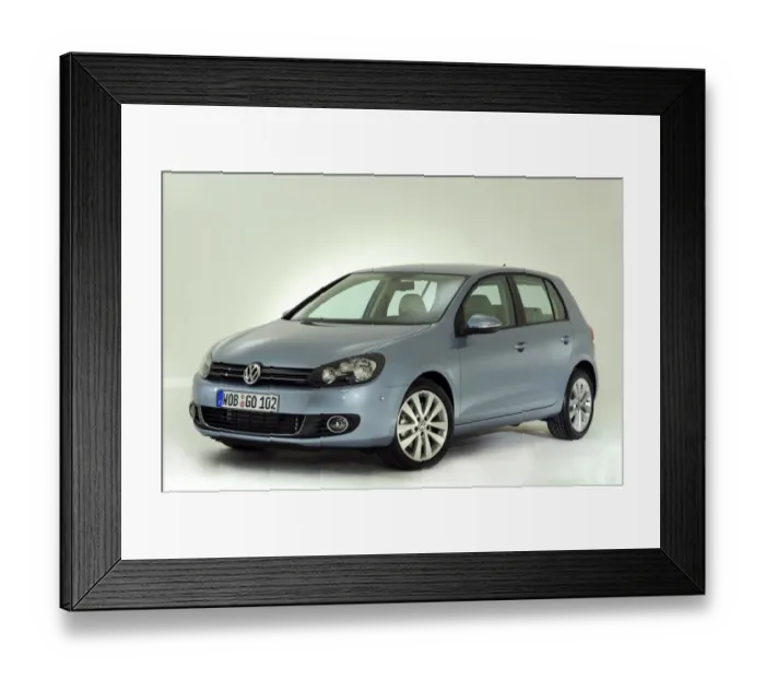 Framed Print : 2009 VW Golf Mk6