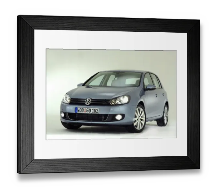 Framed Print : 2009 VW Golf Mk6