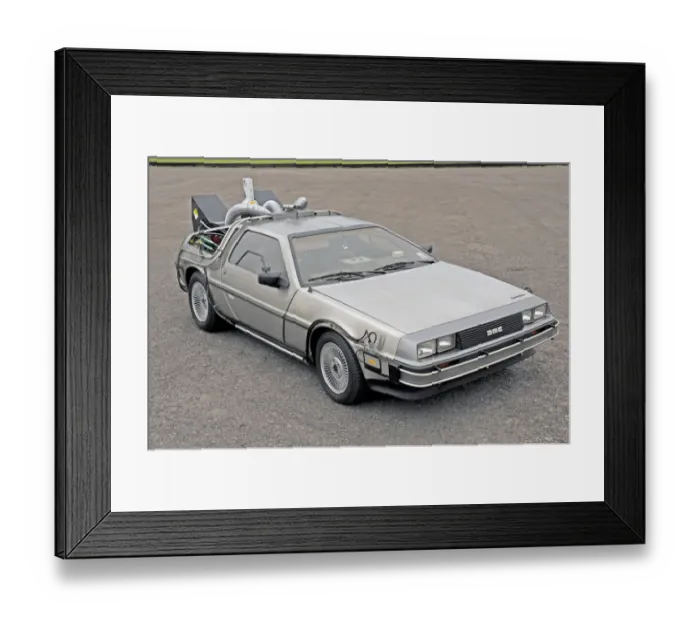 Framed Print : 1981 DeLorean Back To The Future replica Framed Print : 1981 DeLorean Back To The Future replica