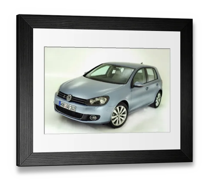Framed Print : 2009 VW Golf Mk6 Framed Print : 2009 VW Golf Mk6