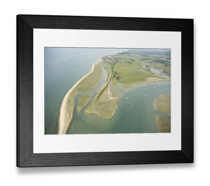 Framed Print : Aerial View of the Beaulieu river, Needs Ore Framed Print : Aerial View of the Beaulieu river, Needs Ore