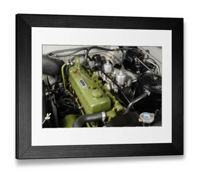 Framed Print : 1960 Austin Westminster A99 engine bay Framed Print : 1960 Austin Westminster A99 engine bay