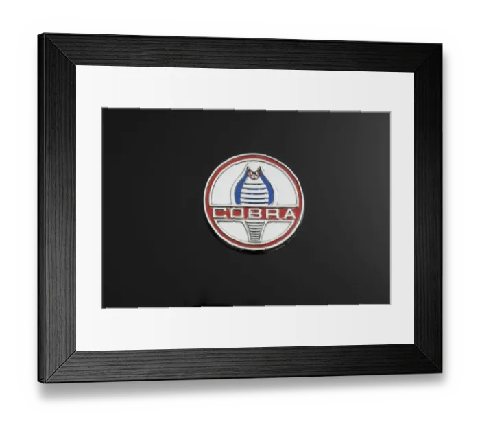 Framed Print : AC Cobra badge