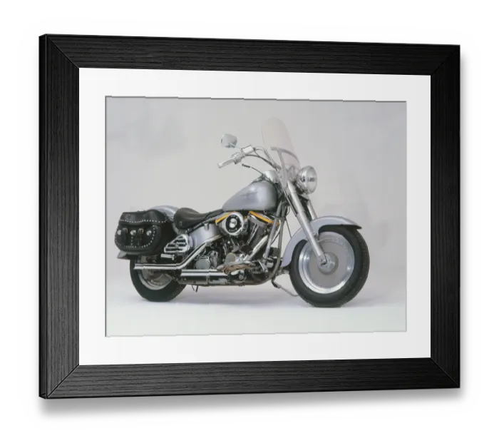 Framed Print : 1989 Harley Davidson Fat Boy motorcycle Framed Print : 1989 Harley Davidson Fat Boy motorcycle