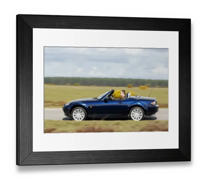 Framed Print : 2008 Mazda MX5 Roadster Coupe Framed Print : 2008 Mazda MX5 Roadster Coupe