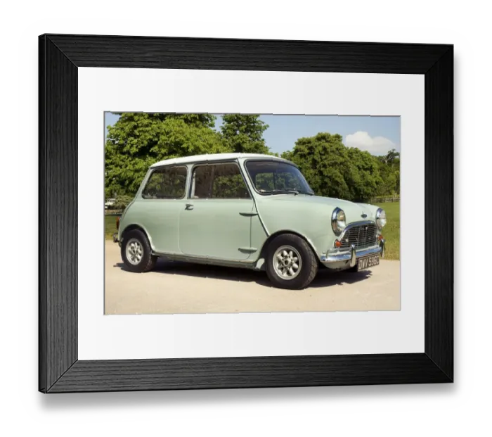 Framed Print : 1963 Austin Mini Cooper S