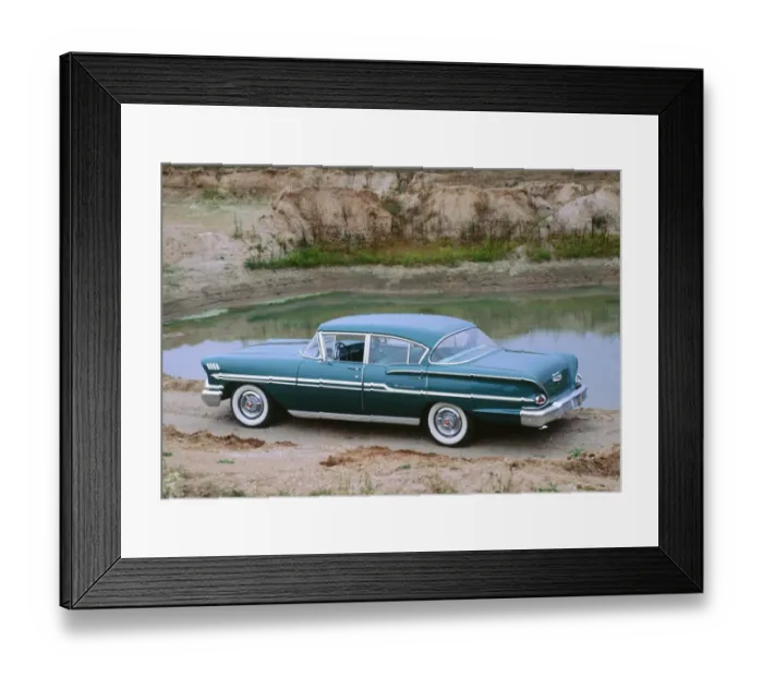 Framed Print : 1958 Chevrolet Biscayne