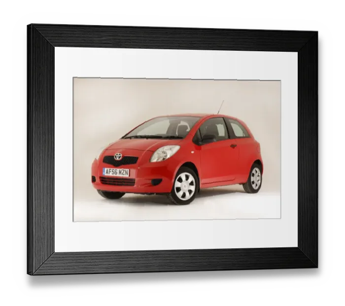 Framed Print : 2006 Toyota Yaris Framed Print : 2006 Toyota Yaris