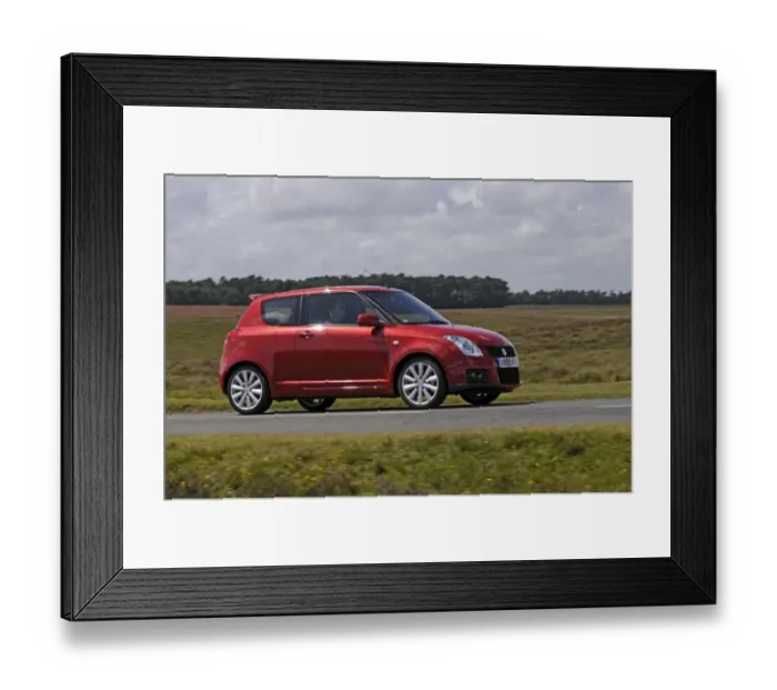 Framed Print : 2009 Suzuki Swift