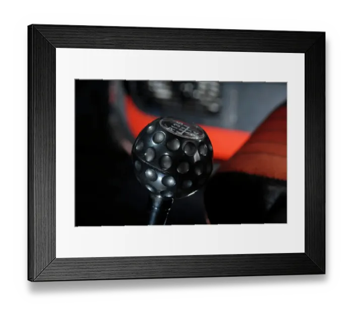 Framed Print : 1983 Volkswagen Golf Gti mk1 gearknob