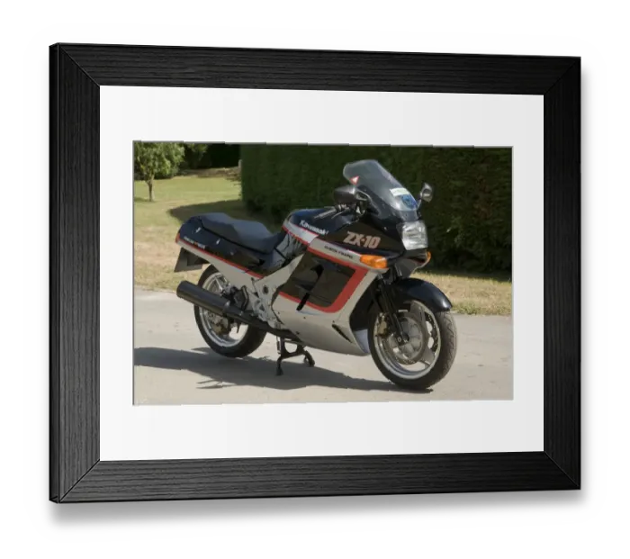 Framed Print : 1989 Kawasaki ZX10E Framed Print : 1989 Kawasaki ZX10E