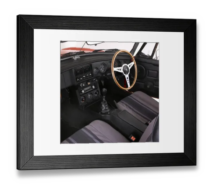 Framed Print : 1980 MGB Roadster