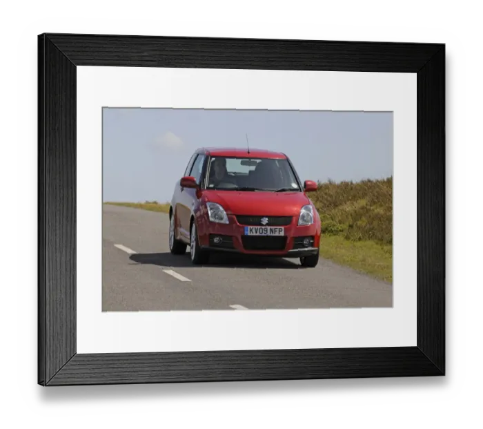Framed Print : 2009 Suzuki Swift