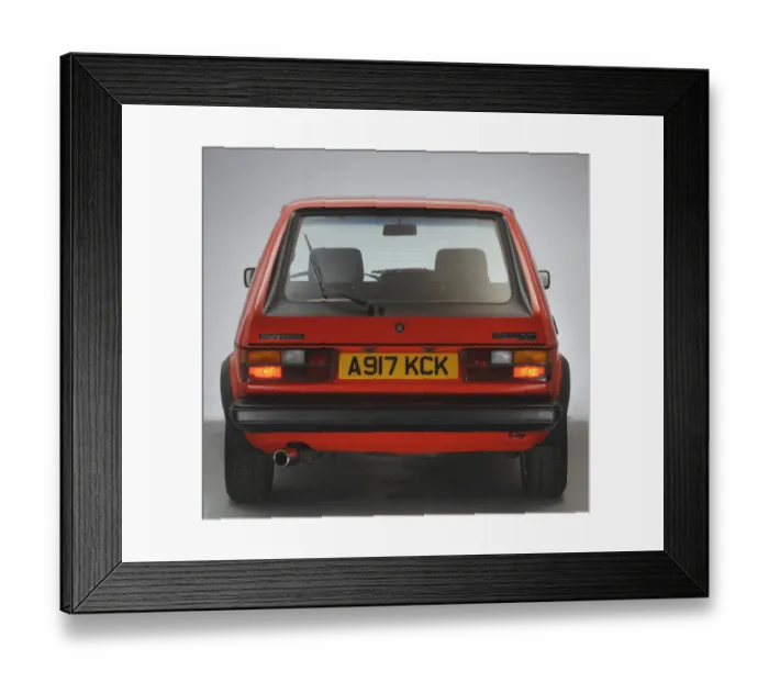 Framed Print : 1983 Volkswagen Golf Gti mk1