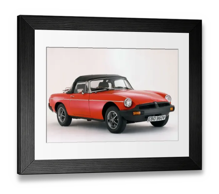 Framed Print : 1980 MGB Roadster Framed Print : 1980 MGB Roadster