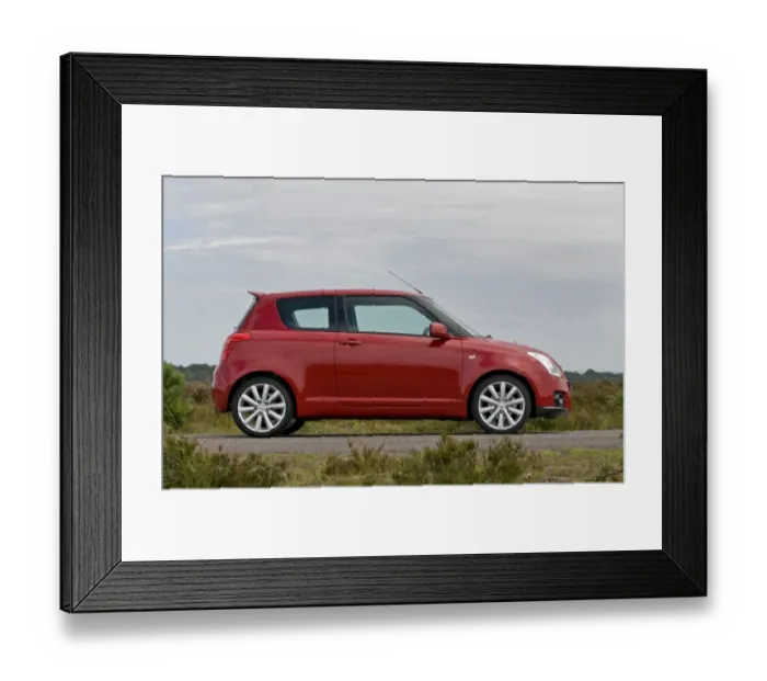 Framed Print : 2009 Suzuki Swift